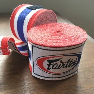 Fairtex Thai flag hand wraps